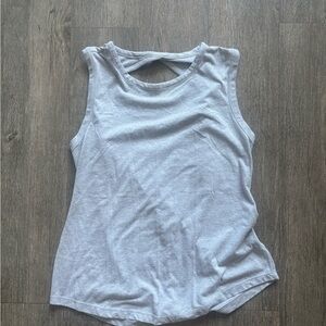 Anthropologie White Sleeveless Cut Out Tank Top